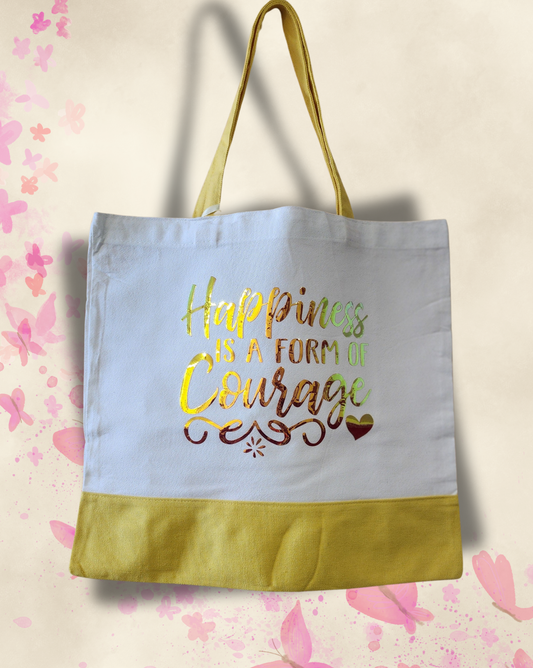 Everyday Canvas Totes with Positive Messages/Bolsas de lona con frases inspiradoras