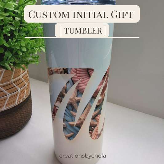 Custom Initial Tumbler ✨